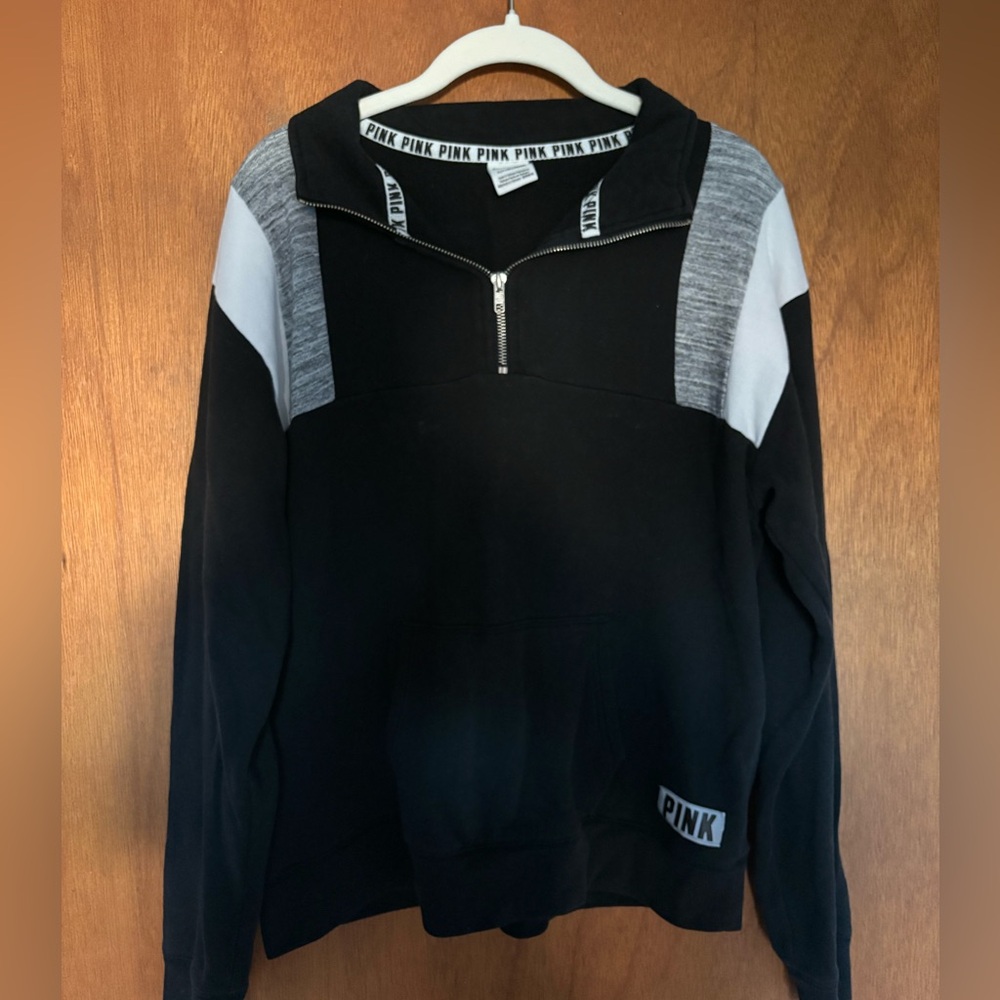 Pink/Victoria’s Secret Quarter Zip Sweatshirt
